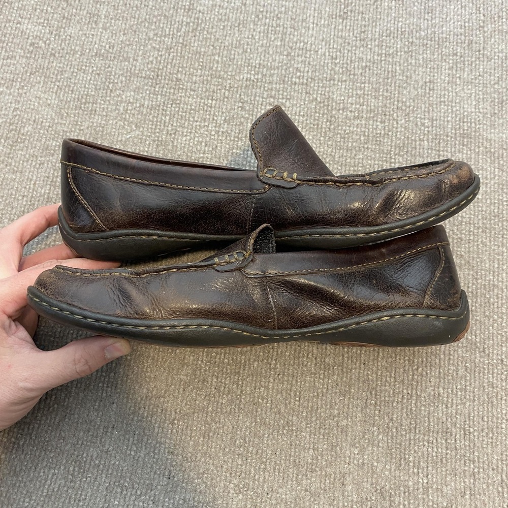 Born Shoes Womens 12 EU 43 Brown Leather Slip On Casual Comfort Walking Loafers - Picture 5 of 13